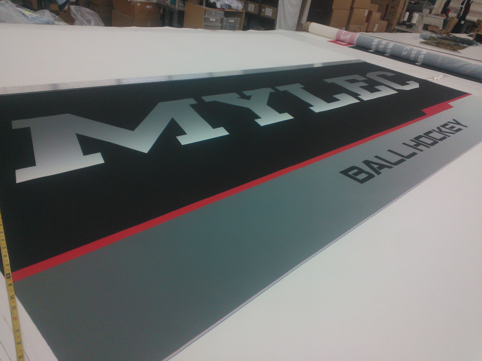 Mylec Canada Bannière sur Briteray avant finition 10' x 4'_001570